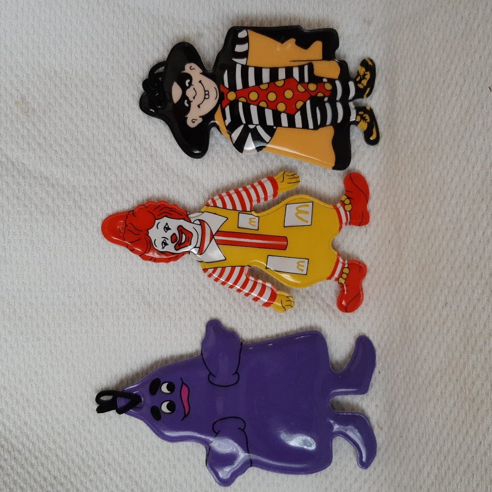 Vintage McDonald's Vinyl Ornaments